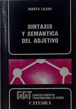 portada Sintaxis y Semántica del Adjetivo