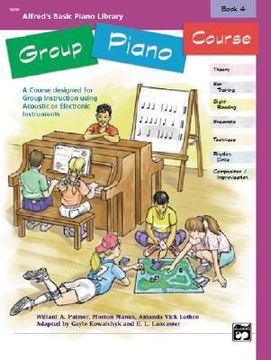 portada alfred's basic group piano course, bk 4 (en Inglés)