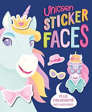 portada Unicorn Sticker Faces (en Inglés)