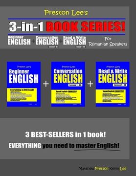 portada Preston Lee's 3-in-1 Book Series! Beginner English, Conversation English & Read & Write English Lesson 1 - 40 For Romanian Speakers (en Inglés)