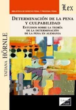 portada Determinacion de la Pena y Culpabilidad (in Spanish)