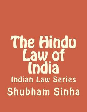 portada The Hindu Law of India: Indian Law Series (in English)