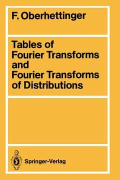 portada tables of fourier transforms and fourier transforms of distributions (en Inglés)