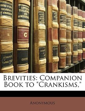 portada brevities: companion book to "crankisms," (en Inglés)