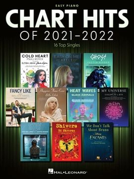 portada Chart Hits of 2021-2022: Easy Piano Songbook With Lyrics (in English)