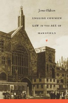 portada english common law in the age of mansfield (in English)