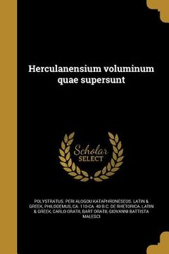 portada Herculanensium voluminum quae supersunt (in Latin)
