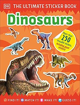 portada The Ultimate Sticker Book Dinosaurs (en Inglés)