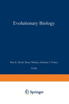 portada Evolutionary Biology: Volume 18 (en Inglés)