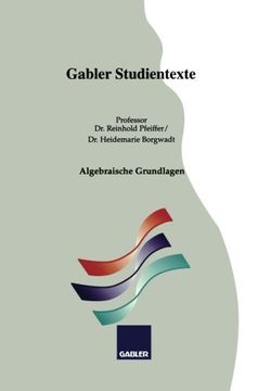 portada Algebraische Grundlagen (Gabler-Studientexte) (German Edition)