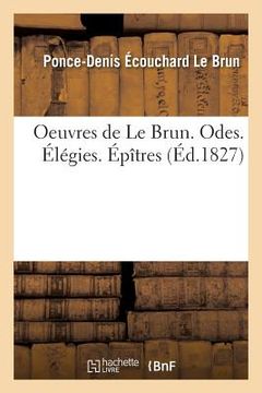 portada Oeuvres. Odes. Élégies. Épîtres (in French)