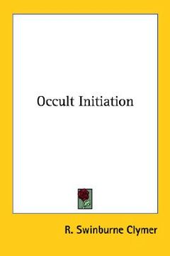 portada occult initiation (en Inglés)