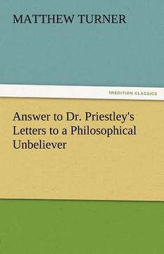portada answer to dr. priestley's letters to a philosophical unbeliever (in English)