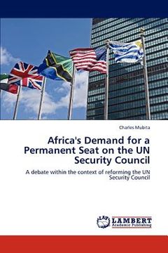 portada africa's demand for a permanent seat on the un security council (en Inglés)