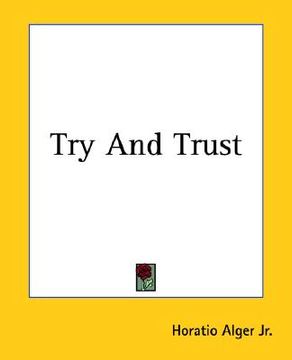 portada try and trust (en Inglés)