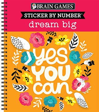 portada Sticker by Number: Dream big (Brain Games - Sticker by Number) (en Inglés)
