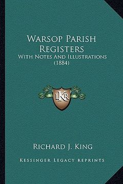portada warsop parish registers: with notes and illustrations (1884) (en Inglés)