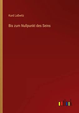 portada Bis zum Nullpunkt des Seins (in German)