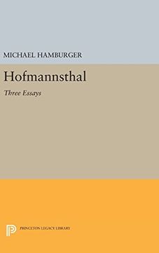 portada Hofmannsthal: Three Essays (Selected Writings of Hugo von Hofmannsthal) (in English)