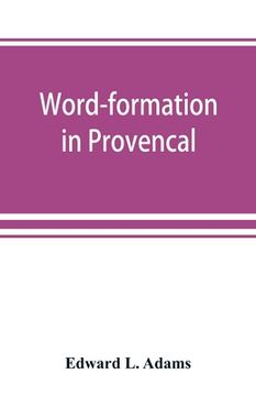 portada Word-formation in Provençal (en Inglés)