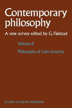 portada volume 8: philosophy of latin america (in English)