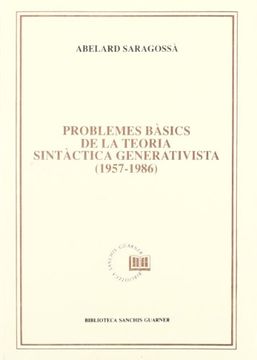 portada Problemes bàsics de la teoria sintàctica generativista (1957-1986) (Biblioteca Sanchis Guarner)