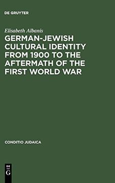 portada German-Jewish Cultural Identity From 1900 to the Aftermath of the First World war (Conditio Judaica) (en Inglés)