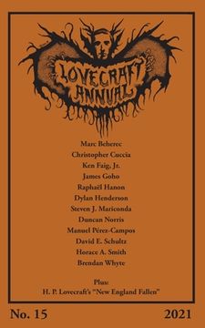 portada Lovecraft Annual No. 15 (2021) (in English)