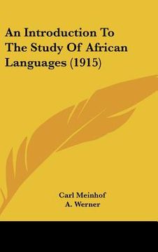 portada an introduction to the study of african languages (1915) (en Inglés)