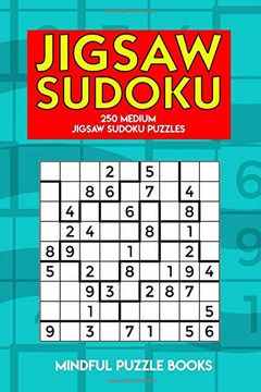 portada Jigsaw Sudoku: 250 Medium Jigsaw Sudoku Puzzles (Irregularly Shaped Sudoku) (en Inglés)