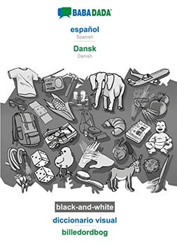 portada Babadada Black-And-White, Español - Dansk, Diccionario Visual - Billedordbog: Spanish - Danish, Visual Dictionary
