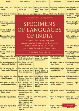 portada Specimens of Languages of India: Including Those of the Aboriginal Tribes of Bengal, the Central Provinces, and the Eastern Frontier (en Inglés)