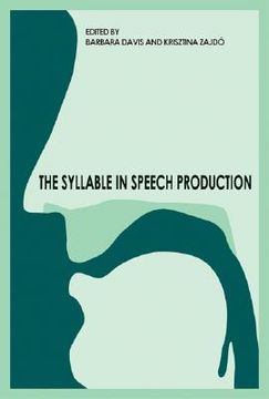 portada the syllable in speech production (in English)