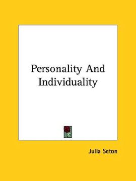 portada personality and individuality (en Inglés)