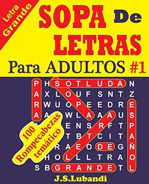 portada Sopa de Letras Para Adultos (in Spanish)