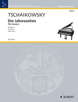 portada Die Jahreszeiten op. 37bis: für Klavier, Schwierigkeitsgrad 4