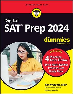 portada Digital sat Prep 2024 for Dummies: Book + 4 Practice Tests Online, Updated for the new Digital Format (Sat for Dummies) 