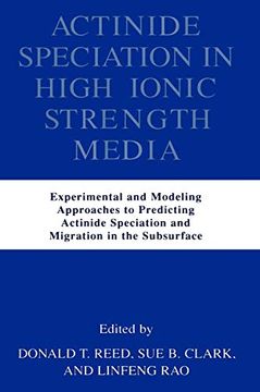 portada Actinide Speciation in High Ionic Strength Media (en Inglés)