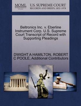 portada beltronics inc. v. eberline instrument corp. u.s. supreme court transcript of record with supporting pleadings (en Inglés)
