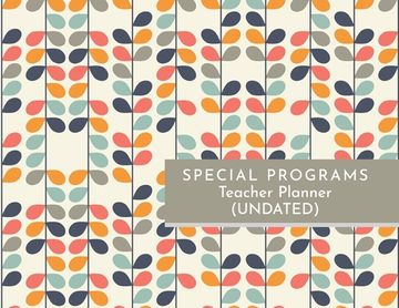 portada Special Programs Teacher Planner (in English)