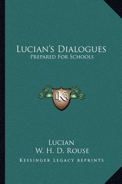 portada lucian's dialogues: prepared for schools (en Inglés)