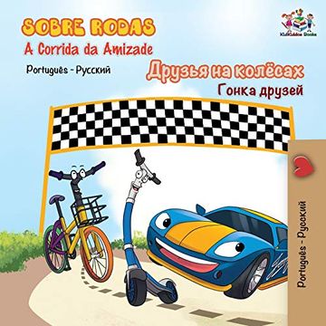 portada Sobre Rodas-A Corrida da Amizade: The Wheels - the Friendship Race- Portuguese Russian (Portuguese Russian Bilingual Collection) (in Portuguese)