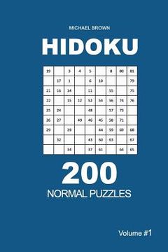 portada Hidoku - 200 Normal Puzzles 9x9 (Volume 1) (en Inglés)