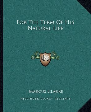 portada for the term of his natural life (in English)