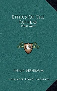 portada ethics of the fathers: pirke avot (in English)