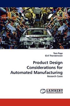 portada product design considerations for automated manufacturing (in English)