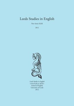 portada Leeds Studies in English 2012 (in English)