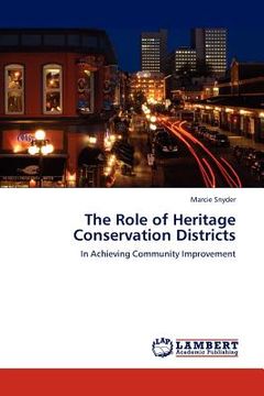 portada the role of heritage conservation districts (en Inglés)