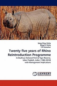 portada twenty five years of rhino reintroduction programme