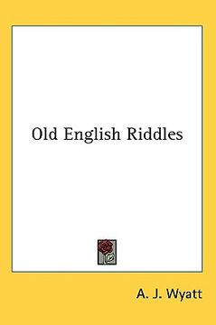 portada old english riddles
